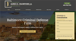 Desktop Screenshot of crawforddefenseattorney.com