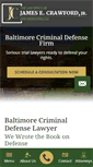 Mobile Screenshot of crawforddefenseattorney.com